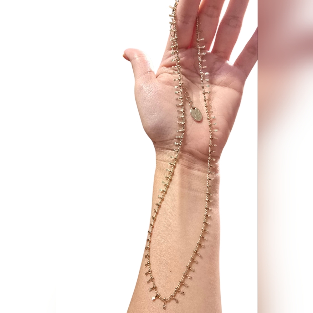 Time and Tru Gold Beaded Necklace